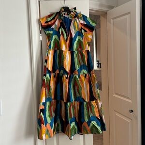 Crosby by Mollie Burch Colorful Abstract Patterned Dress
